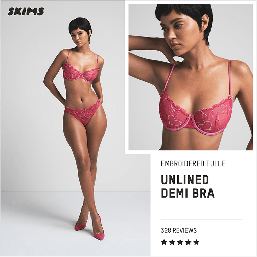 DPA ad created by goodAds.ai for Skims in 1:1 dimension