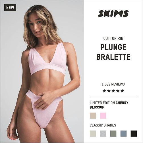 DPA ad created by goodAds.ai for Skims in 1:1 dimension