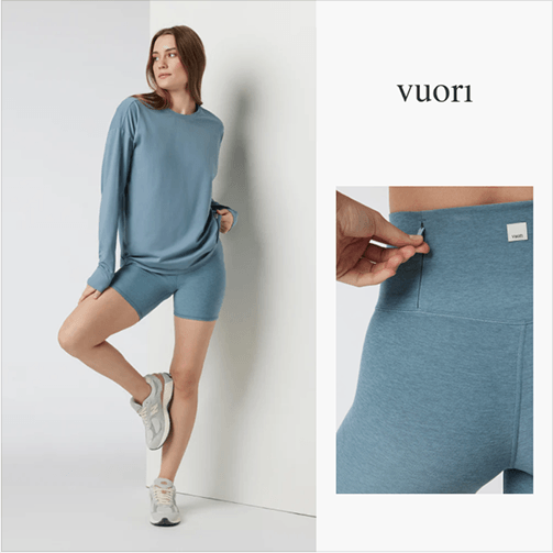 DPA ad created by goodAds.ai for Vuori in 1:1 dimension