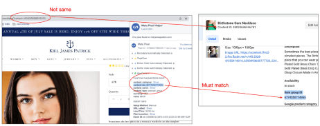 Verifying Meta's pixel on your website using Meta's pixel helper extension.